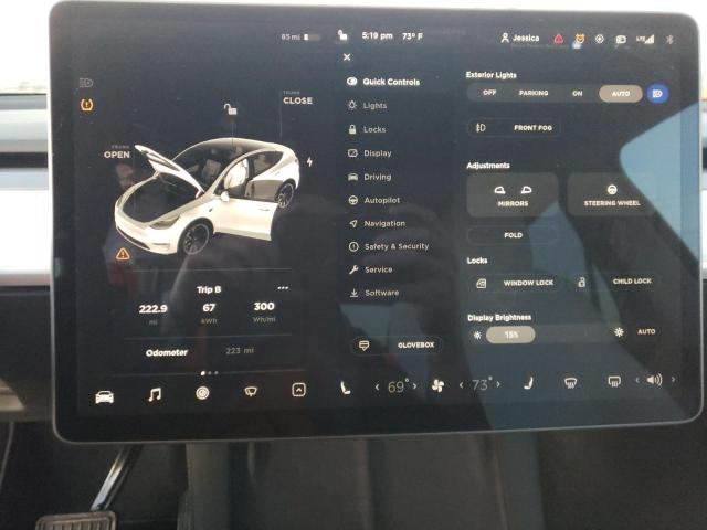Photo 9 from auction – 2022 TESLA MODEL Y with VIN 7SAYGDEEXNF330282