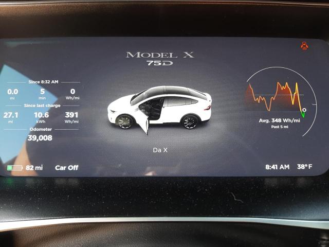 Photo 9 from auction – 2017 TESLA MODEL X with VIN 5YJXCDE27HF060149