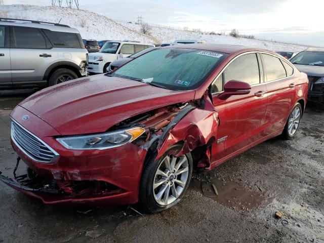 FORD FUSION SE 2017 with VIN 3FA6P0PU8HR154066 - Photo from auction