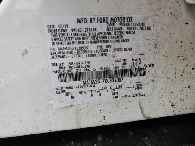 Photo 14 from auction – 2019 FORD ECOSPORT S with VIN MAJ6S3GL7KC305007