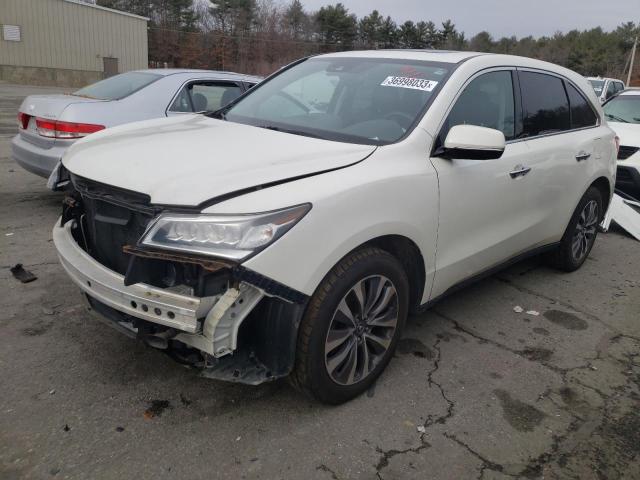 ACURA MDX TECHNO 2016 with VIN 5FRYD4H4XGB055457 - Photo from auction