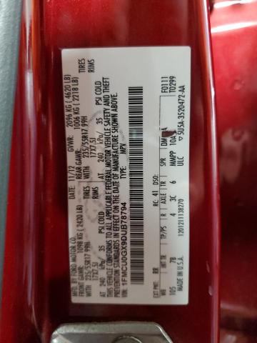 Photo 14 from auction – 2013 FORD ESCAPE SE with VIN 1FMCU0GX9DUB78794