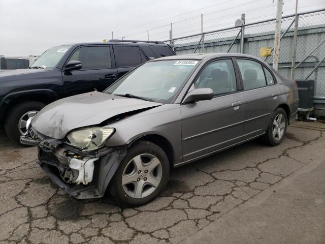HONDA CIVIC EX 2004 with VIN 2HGES26714H584265 - Photo from auction