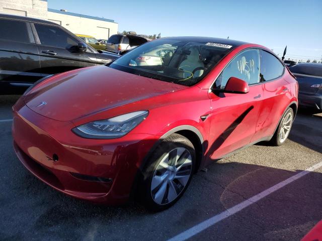 TESLA MODEL Y 2021 with VIN 5YJYGDEE6MF072113 - Photo from auction