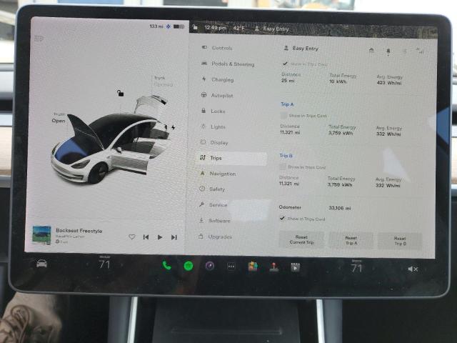 Photo 9 from auction – 2018 TESLA MODEL 3 with VIN 5YJ3E1EB1JF131410