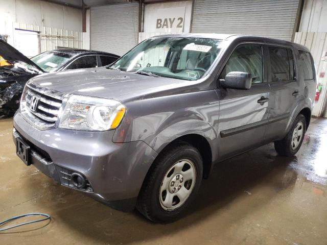 HONDA PILOT LX 2014 with VIN 5FNYF4H22EB009578 - Photo from auction