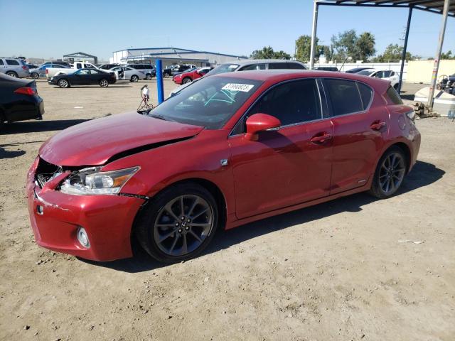 LEXUS CT 200 2013 with VIN JTHKD5BH6D2129432 - Photo from auction