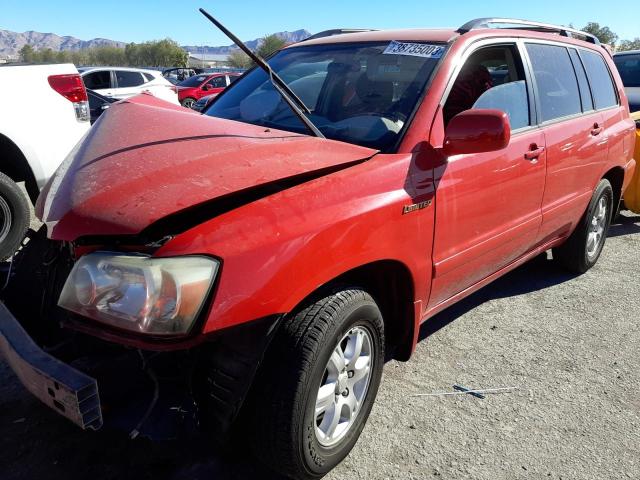 TOYOTA HIGHLANDER 2003 with VIN JTEGF21A130106926 - Photo from auction