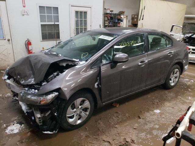 HONDA CIVIC LX 2013 with VIN 2HGFB2F55DH582232 - Photo from auction