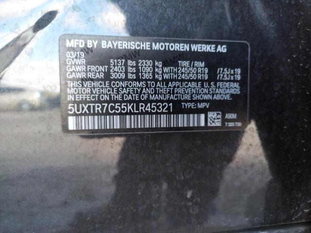 Photo 14 from auction – 2019 BMW X3 SDRIVE3 with VIN 5UXTR7C55KLR45321