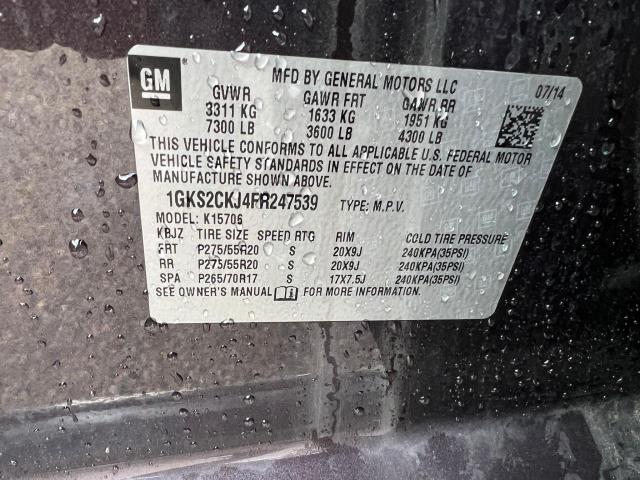 Photo 10 from auction – 2015 GMC YUKON DENA with VIN 1GKS2CKJ4FR247539
