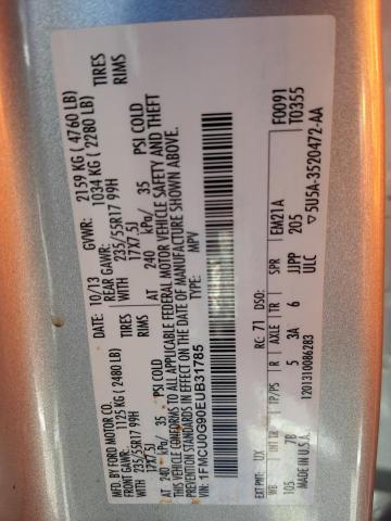 Photo 14 from auction – 2014 FORD ESCAPE SE with VIN 1FMCU0G90EUB31785