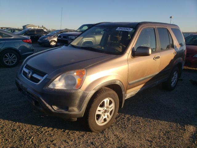 HONDA CR-V EX 2002 with VIN JHLRD78812C080654 - Photo from auction