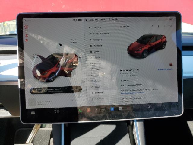 Photo 9 from auction – 2021 TESLA MODEL Y with VIN 5YJYGDEE6MF072113