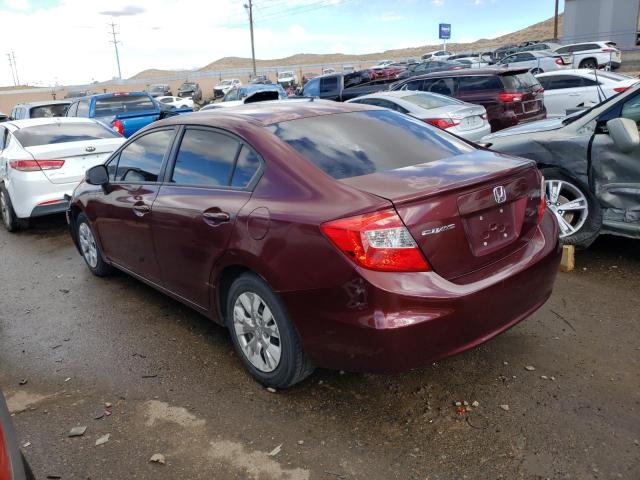 Photo 2 from auction – 2012 HONDA CIVIC LX with VIN 2HGFB2F56CH612577