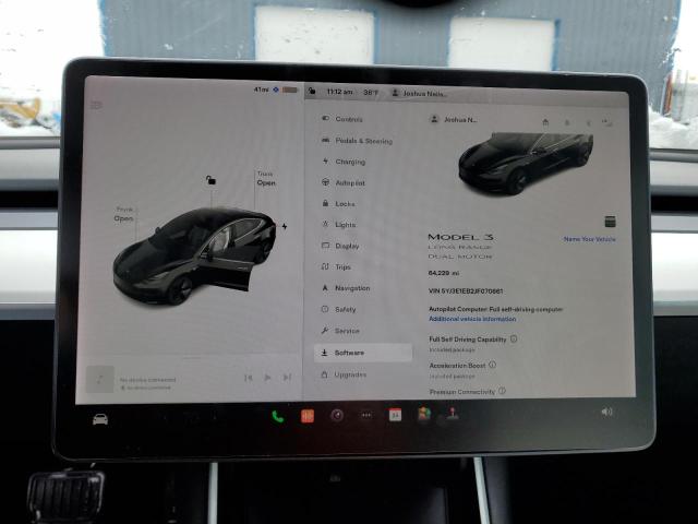 Photo 9 from auction – 2018 TESLA MODEL 3 with VIN 5YJ3E1EB2JF070861