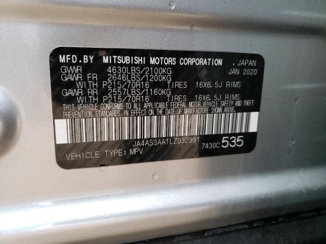 Photo 14 from auction – 2020 MITSUBISHI ECLIPSE CR with VIN JA4AS3AA1LZ032991