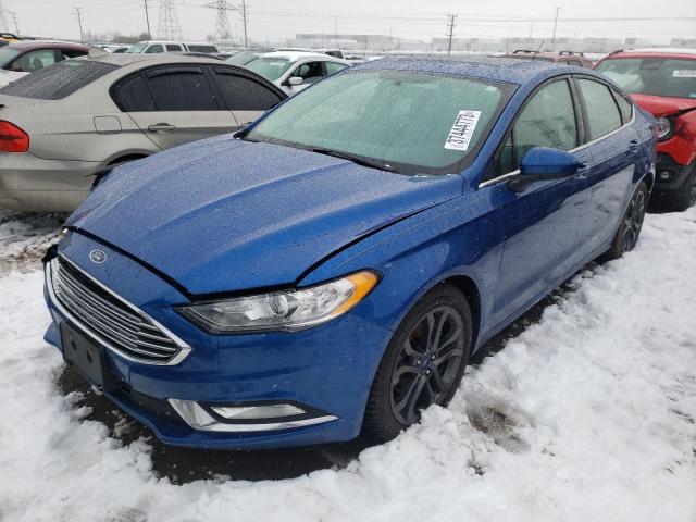 FORD FUSION SE 2018 with VIN 3FA6P0HD6JR165572 - Photo from auction
