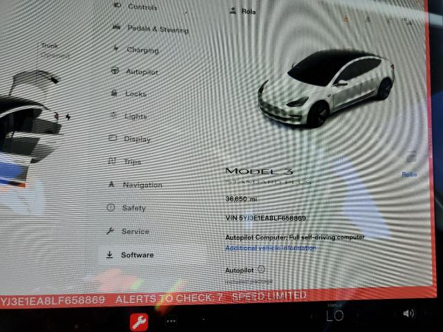 Photo 9 from auction – 2020 TESLA MODEL 3 with VIN 5YJ3E1EA8LF658869