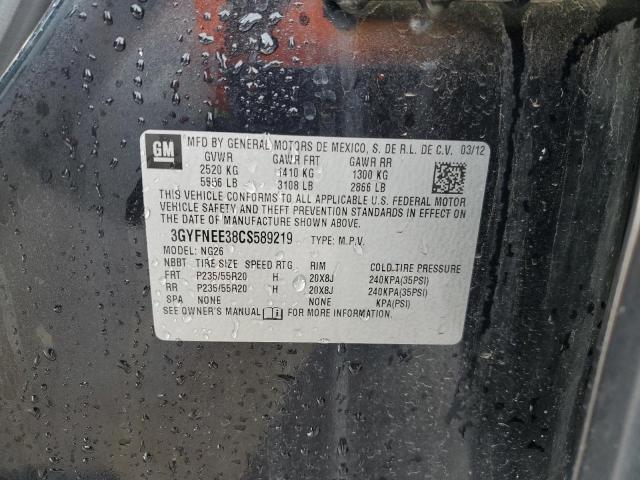 Photo 14 from auction – 2012 CADILLAC SRX PERFOR with VIN 3GYFNEE38CS589219