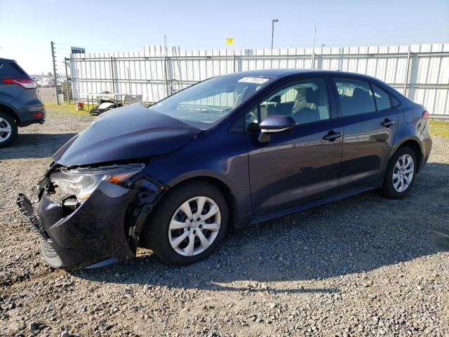 TOYOTA COROLLA LE 2021 with VIN JTDEPMAE8MJ183778 - Photo from auction