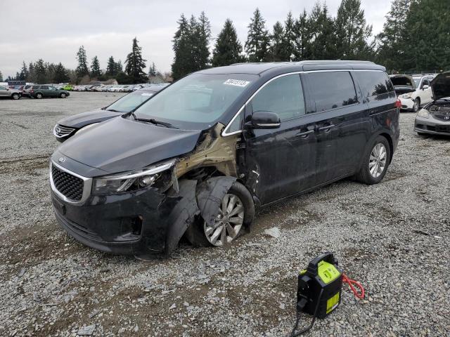 KIA SEDONA EX 2015 with VIN KNDMC5C10F6027280 - Photo from auction