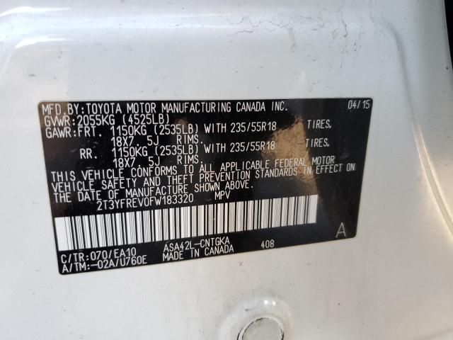 Photo 14 from auction – 2015 TOYOTA RAV4 LIMIT with VIN 2T3YFREV0FW183320