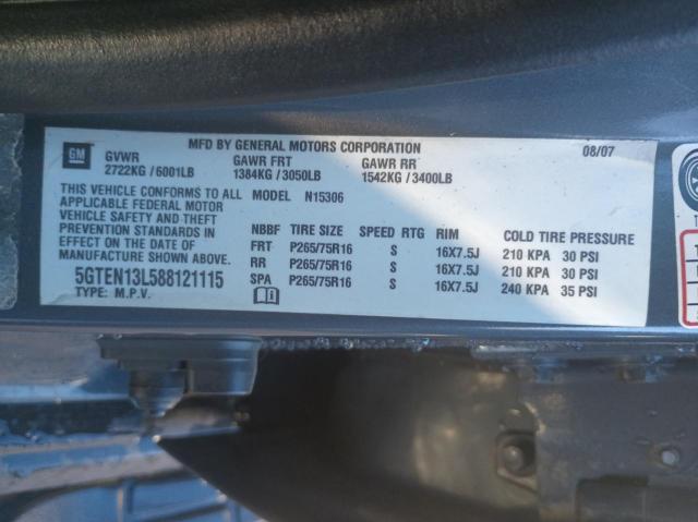 Photo 10 from auction – 2008 HUMMER H3 ALPHA with VIN 5GTEN13L588121115