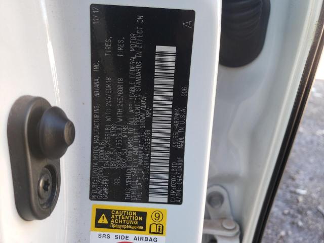 Photo 14 from auction – 2018 TOYOTA HIGHLANDER with VIN 5TDJZRFH4JS529798