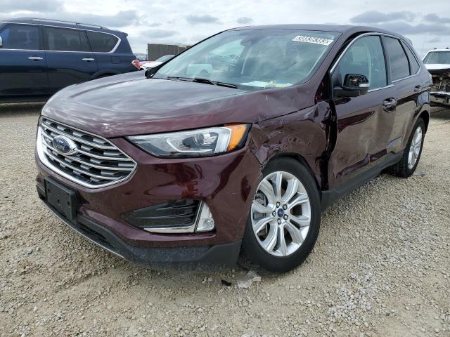 FORD EDGE TITAN 2021 with VIN 2FMPK4K92MBA27101 - Photo from auction