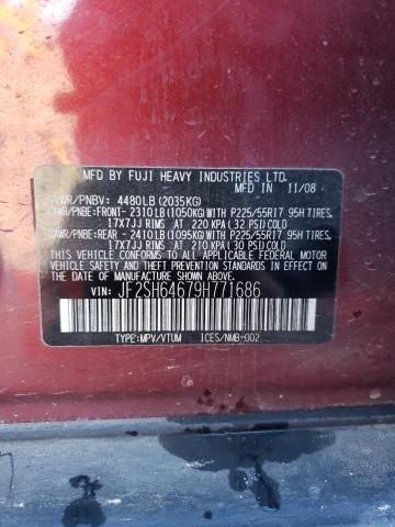 Photo 14 from auction – 2009 SUBARU FORESTER 2 with VIN JF2SH64679H771686