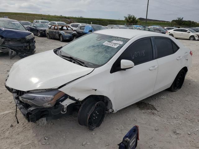 TOYOTA COROLLA L 2018 with VIN 5YFBURHE7JP817894 - Photo from auction