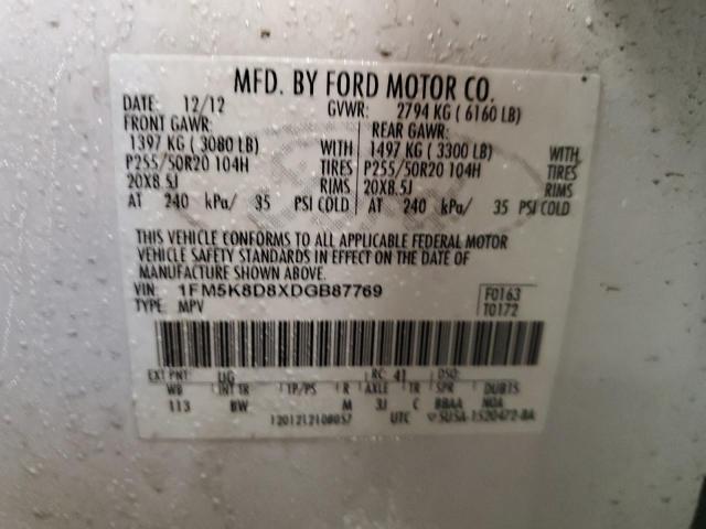 Photo 14 from auction – 2013 FORD EXPLORER X with VIN 1FM5K8D8XDGB87769