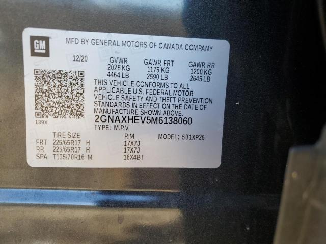 Photo 14 from auction – 2021 CHEVROLET EQUINOX LS with VIN 2GNAXHEV5M6138060