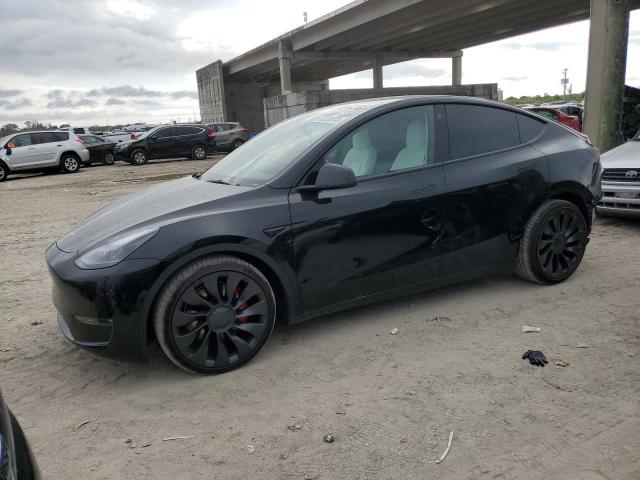TESLA MODEL Y 2022 with VIN 7SAYGDEF8NF446590 - Photo from auction