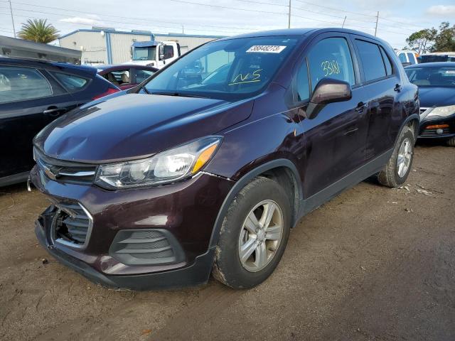 CHEVROLET TRAX LS 2020 with VIN KL7CJKSB3LB349440 - Photo from auction