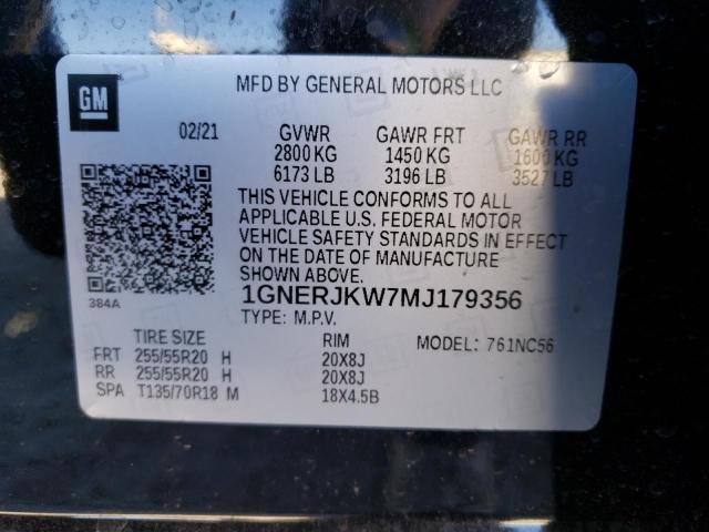 Photo 14 from auction – 2021 CHEVROLET TRAVERSE R with VIN 1GNERJKW7MJ179356