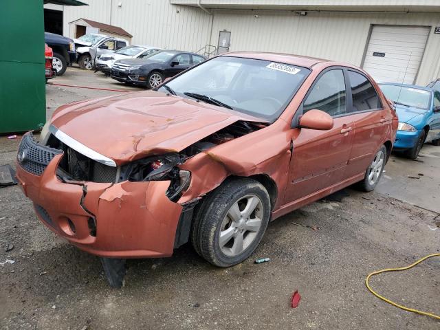 KIA SPECTRA EX 2009 with VIN KNAFE221495026532 - Photo from auction