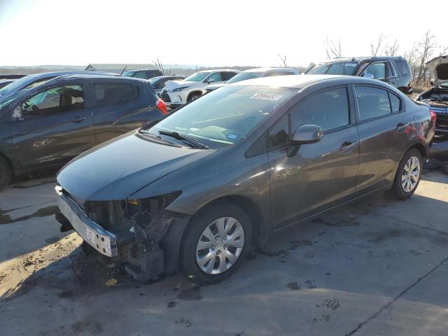 HONDA CIVIC LX 2012 with VIN 2HGFB2F5XCH591894 - Photo from auction