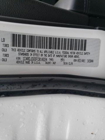 Photo 14 from auction – 2015 DODGE DURANGO LI with VIN 1C4RDJDG5FC810224