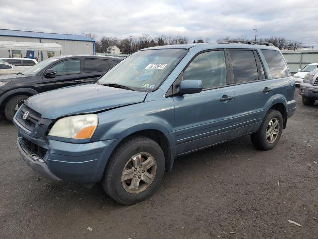 HONDA PILOT EXL 2005 with VIN 5FNYF18635B033227 - Photo from auction
