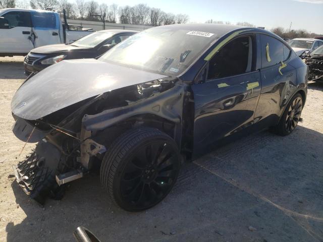 TESLA MODEL Y 2022 with VIN 7SAYGDEF6NF400787 - Photo from auction