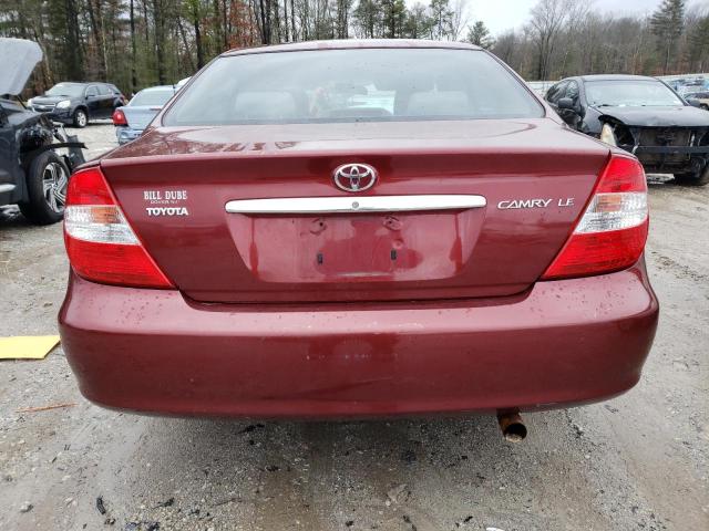 Photo 6 from auction – 2004 TOYOTA CAMRY LE with VIN 4T1BE32K44U352227