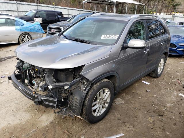 KIA SORENTO LX 2014 with VIN 5XYKT4A64EG441982 - Photo from auction