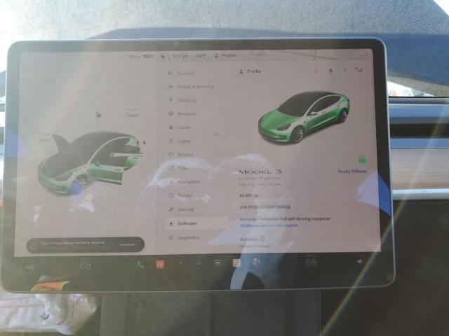 Photo 9 from auction – 2022 TESLA MODEL 3 with VIN 5YJ3E1EB9NF186502