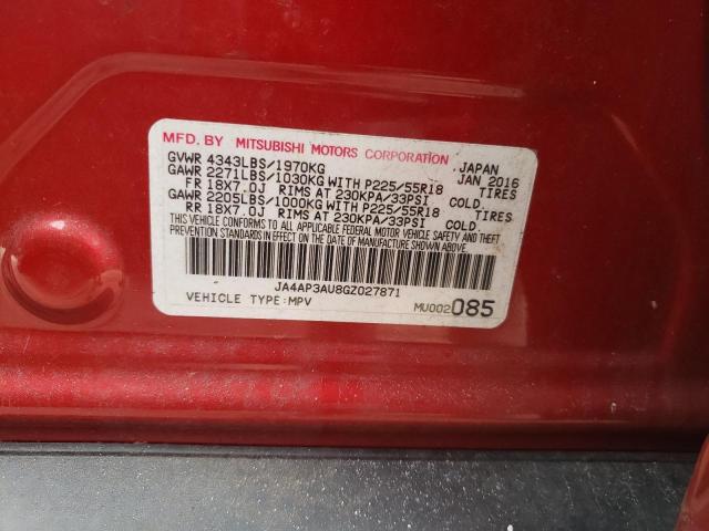 Photo 14 from auction – 2016 MITSUBISHI OUTLANDER with VIN JA4AP3AU8GZ027871