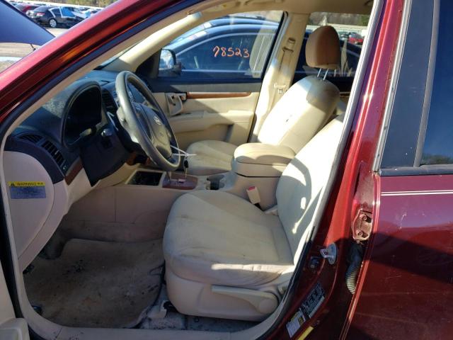 Photo 7 from auction – 2009 HYUNDAI SANTA FE G with VIN 5NMSG13D49H331458