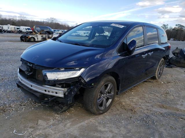 HONDA ODYSSEY EX 2021 with VIN 5FNRL6H5XMB037405 - Photo from auction