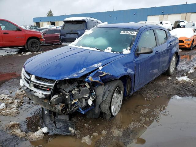 DODGE AVENGER SE 2014 with VIN 1C3CDZAB6EN227570 - Photo from auction