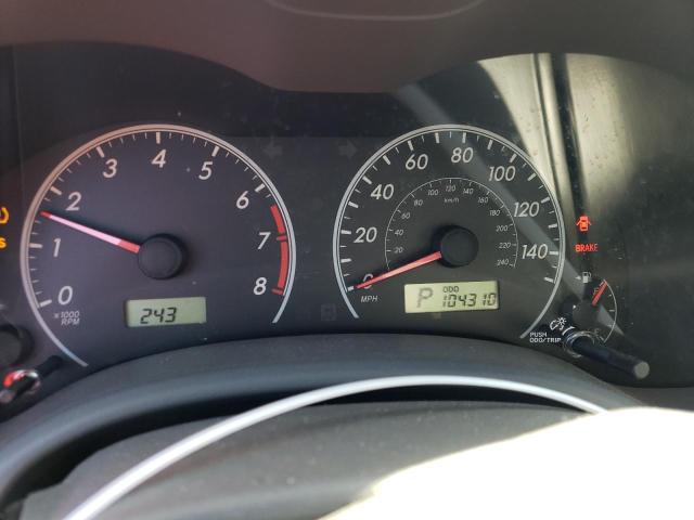 Photo 9 from auction – 2009 TOYOTA COROLLA BA with VIN JTDBL40EX99071556